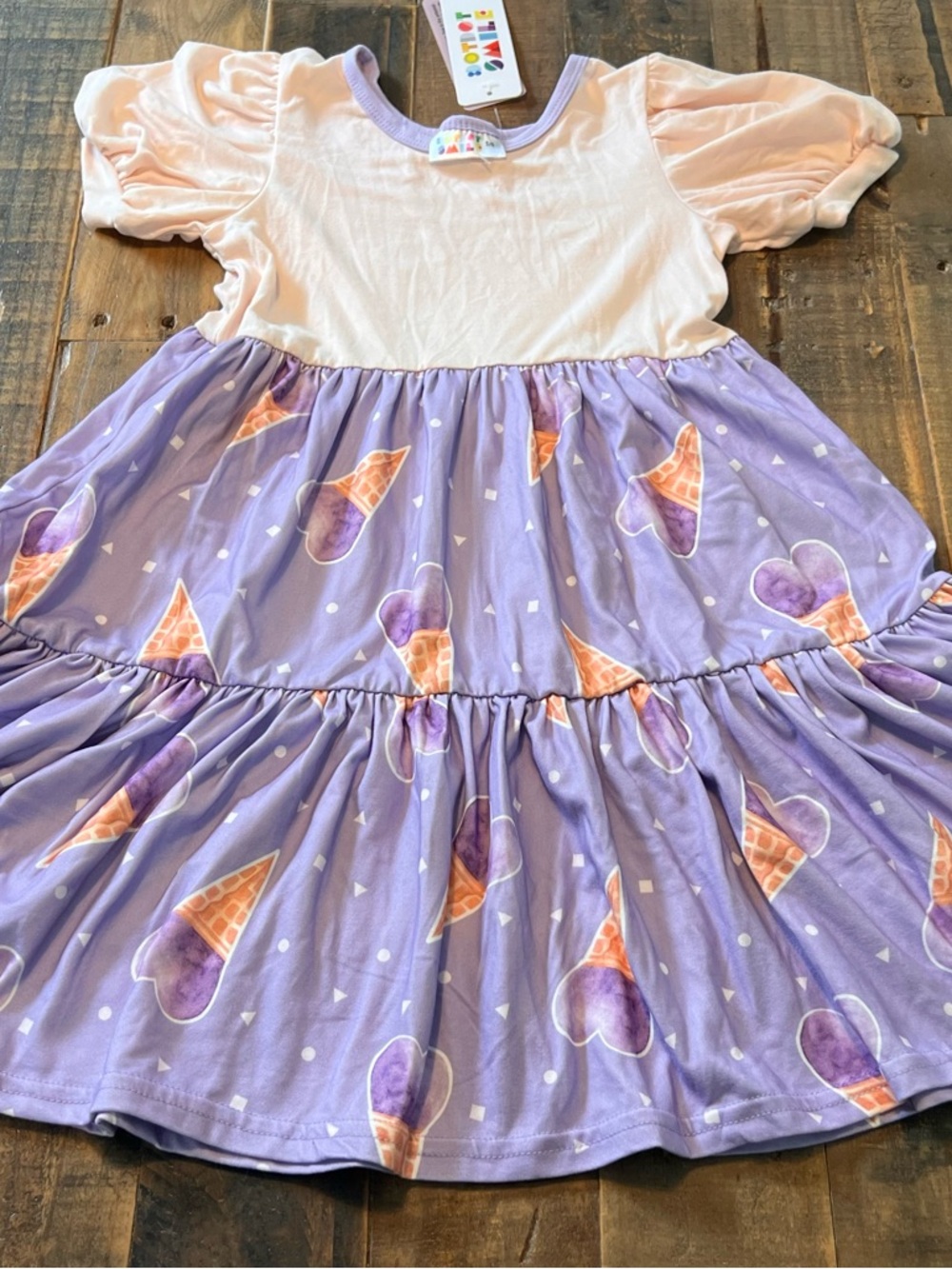 Dot Dot Smile size 5/6 girls ice cream Tier dress new